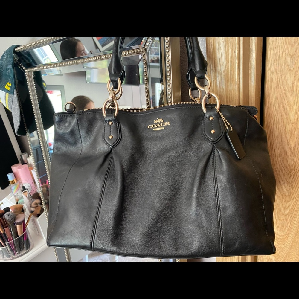Black coach purse